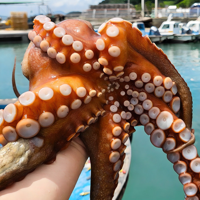 그대의밥상 산지직송 당일조업 통영 자연산 돌문어, 1kg (1~4미), 1개