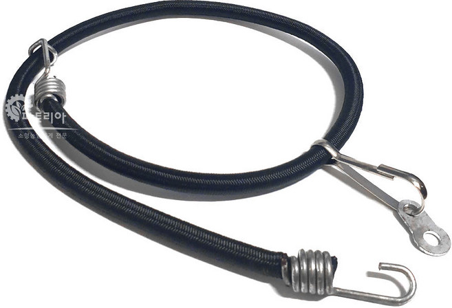 예초기 보조끈 어깨끈 멜빵 고무줄 밴드 봉 연결고리 잔디깎이 벌초기 제초기, 검정, 1개