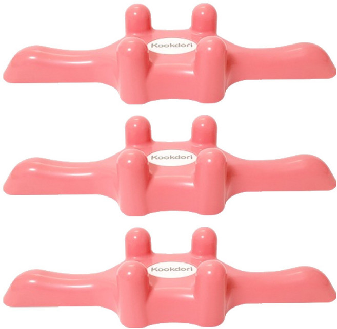 꾹도리 스트레칭바, 핑크, 3개