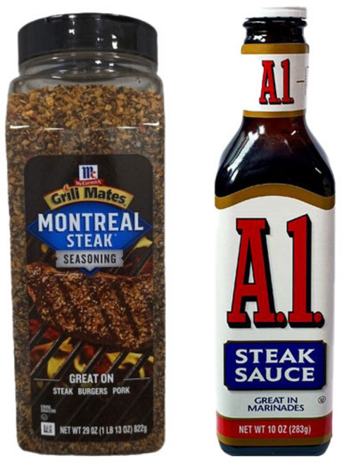 몬트리얼 스테이크 시즈닝 822g + A1 스테이크 소스 283g, 1개