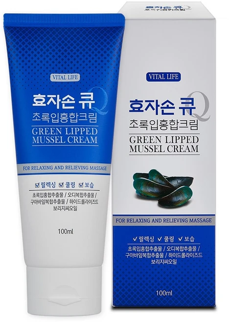 벤스랩 효자손큐 초록입홍합 크림, 100g, 1개 - 쿠팡