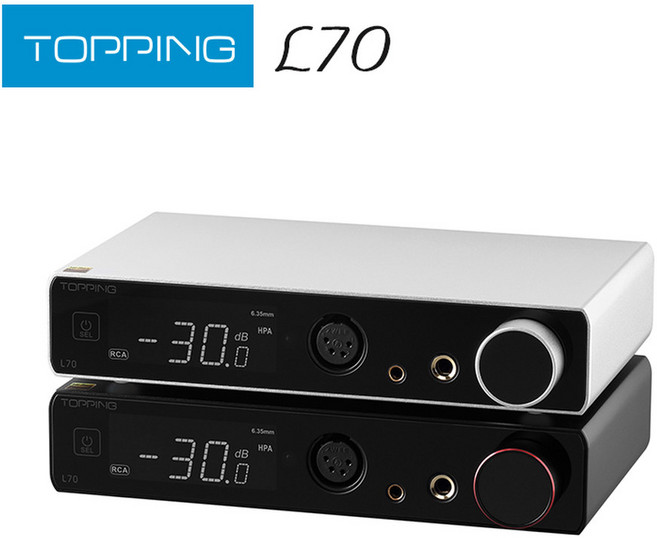 헤드폰앰프 TOPPING L70 풀 밸런스 NFCA 헤드폰 앰프 4Pin XLR/4 4 밸런스드/6 35mm SE 출력 리모컨 포함, L70 Black AU