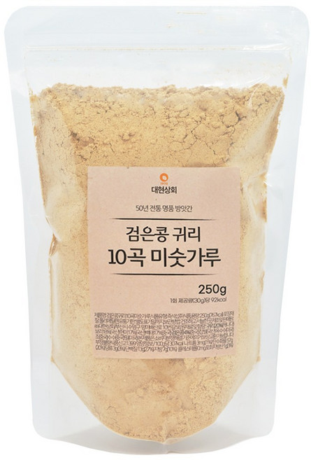 50년전통대현상회 무첨가 검은콩 귀리 10곡 미숫가루, 250g, 1개