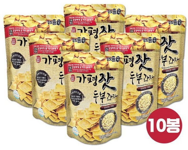 가평잣 수제 두부과자국산콩 110g x 10개