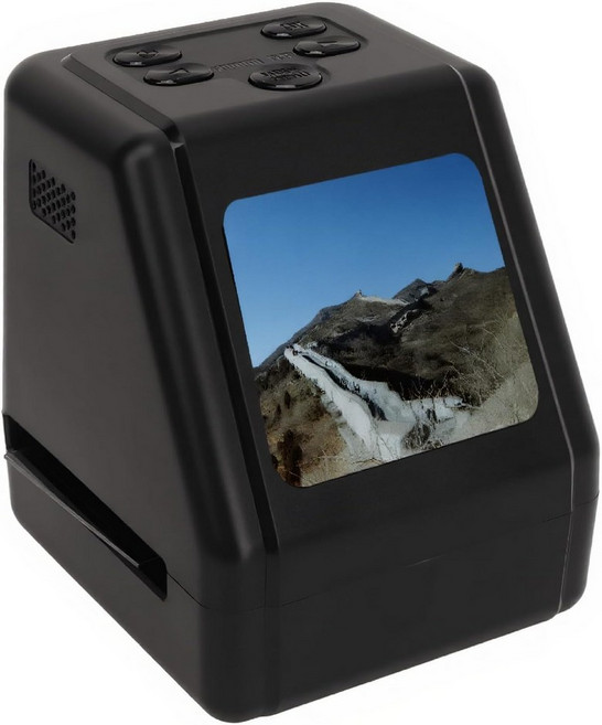 2.0 TFT LCD 디스플레이를 갖춘 필름 슬라이드 스캐너 22MP 135 126개의 8mm 슬라이드를 네거티브로 변환 컬러 블랙 화이트 JPG 사진 제공