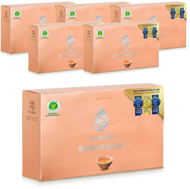【安永鮮物】 健康御品鱸魚精 15入禮盒 (買5盒贈1盒/共6盒), 90個, 60ml