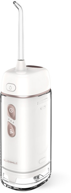 글로스마일 휴대용 접이식 무선 핸디형 구강세정기 IPX7 1세트 화이트 GO100, GO-100