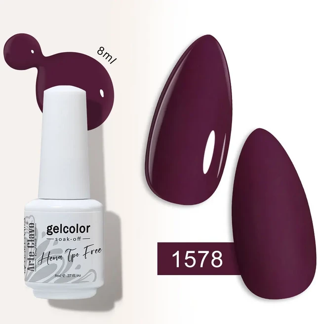 아르테 클라보 8ml 세미퍼머넌트 젤 네일 바니쉬 180 컬러 폴리쉬 메인큐어 UV 소크 하이브리드 신제품, 13 청록색