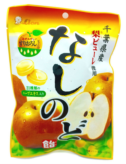 라이언 배 목캔디 과일 사탕 80gx6개, 80g