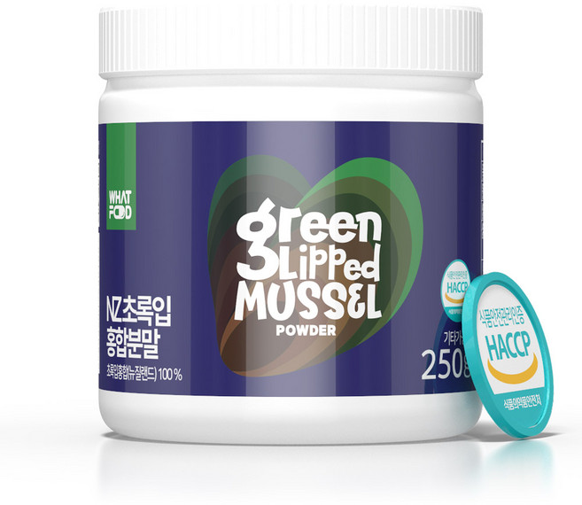 NZ 초록입홍합 분말 250g (뉴질랜드) - 2500% 원물 사용, 250g 본품, 1개