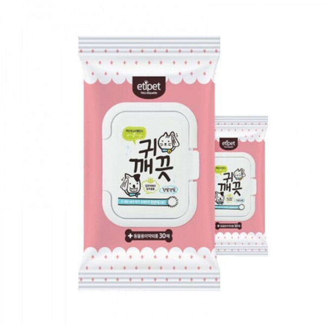 에티펫 귀 깨끗 물티슈 30매, 150g, 1개