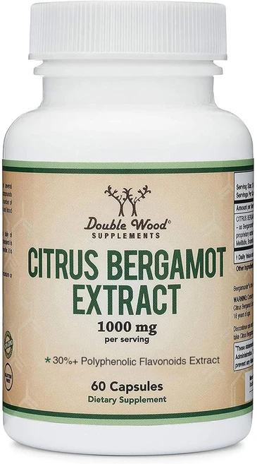 더블우드 시트러스 베르가못 추출물 1000mg 캡슐 Double Wood Citrus Bergamot, 1개, 60정 - 쿠팡
