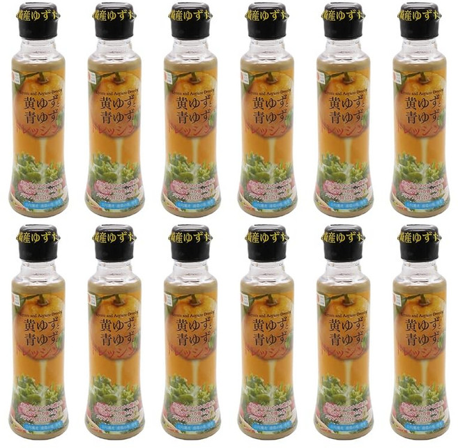 미츠이시 유자 드레싱 170ml 12개입 상큼한 황유자 청유자 샐러드 소스, 12개, 1L