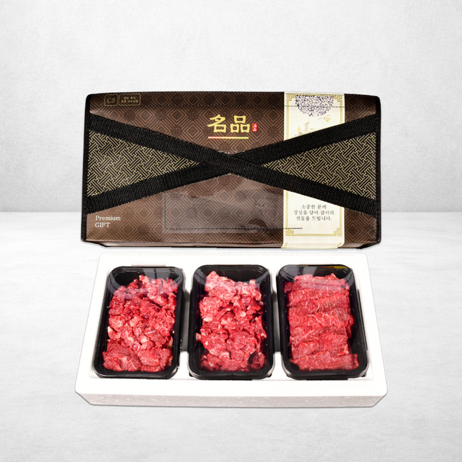 더한우플러스 알뜰형 1 한우 선물세트 0.9kg 소고기 불고기 국거리, 1개