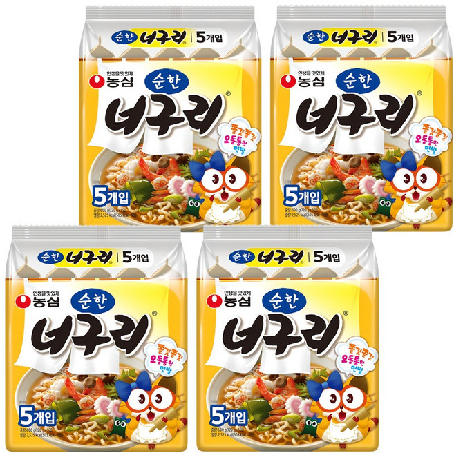 너구리 순한맛 120g, 20개