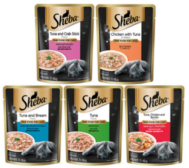 쉬바 BEST 주식 파우치 5종 모음 24개, 4세트, 70g