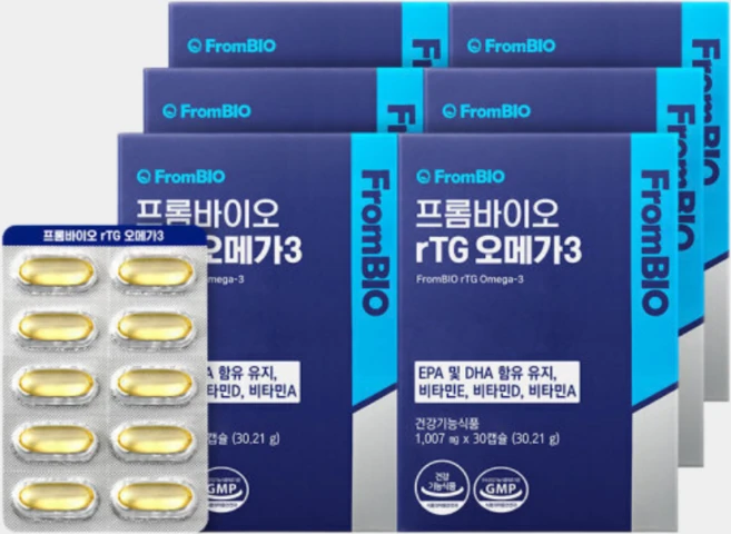[GS 단독특가] 초임계알티지오메가3 30캡슐x6박스/6개월 DHA, 30정, 6박스 - 쿠팡