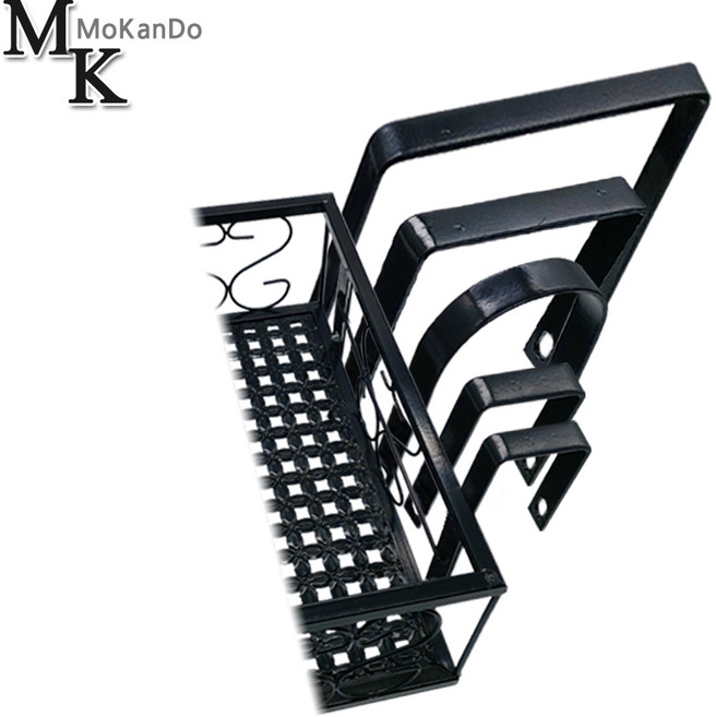 모칸도 베란다 화분걸이 용 고리 난간용, 화이트