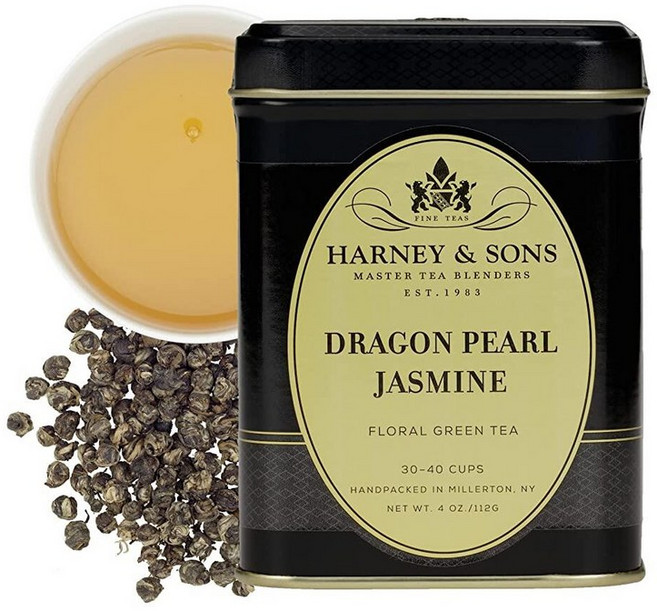 드래곤 펄 자스민 티 112g4온스 Harney Sons, 1개, 500ml, 1개입