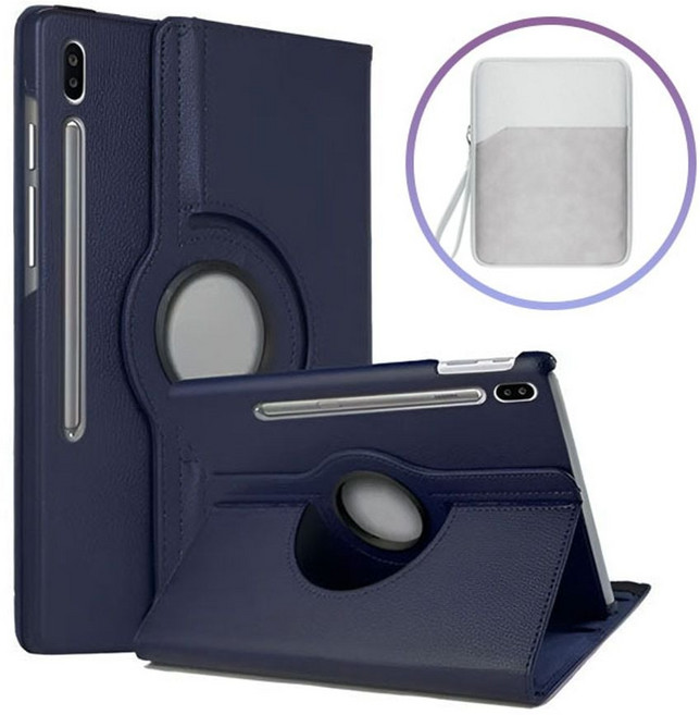 갤럭시탭S10 울트라 360도 회전 케이스+수납형 태블릿 파우치 978+3953Kk