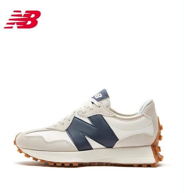 뉴발란스 327 데님블루 남여공용 스니커즈(증정품 수납백), WS327KB(증정품 수납백), 235