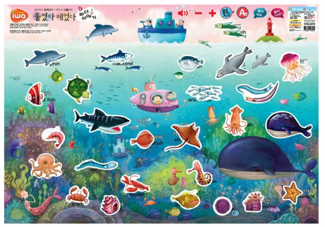 비앤씨 붙였다 떼었다-바다 속 이야기