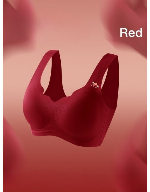 진진 여성 노라인&노와이어 레드 속옷 선물 세트