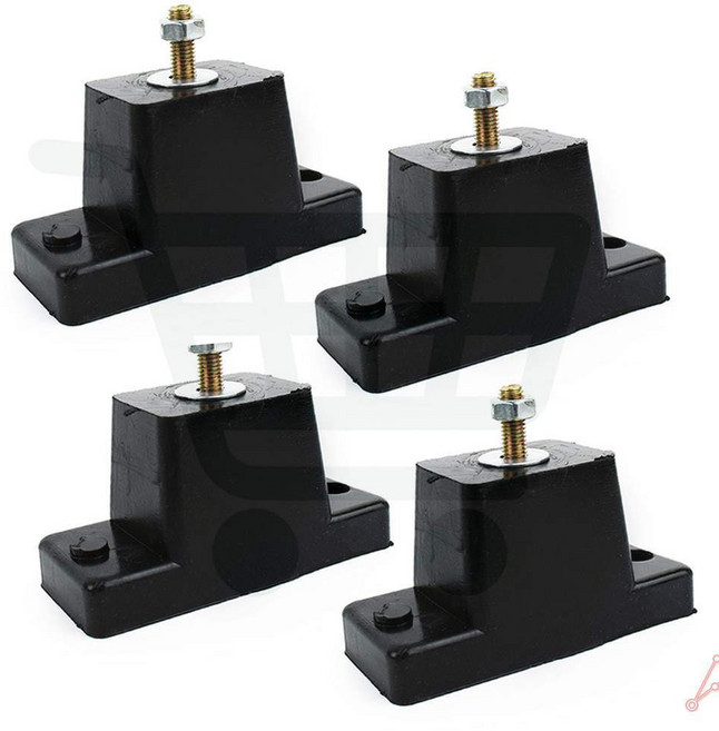 실외기 받침 4p 에어컨 실외기 받침대 고무 진동 방지 방진 거치대 고정 바닥 패드