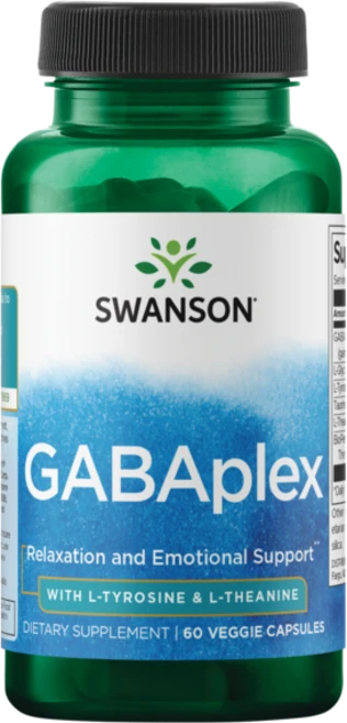스완슨 Gabaplex 위드 L-티로신 & L-테아닌 베지 캡, 60정, 1개 - 쿠팡