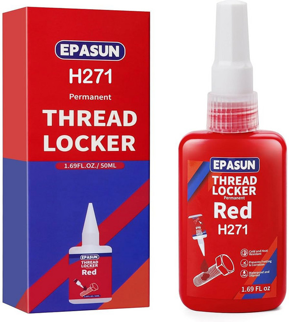 EPASUN 50ml 스레드락커 레드 H271 것을 위한 패스너 잠금 장치가 스레드 및 볼트 너트 부식되는 잠금 금속을 방지합니다 느슨해지고 강도