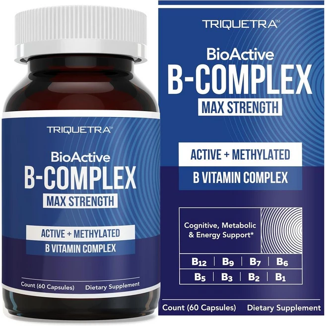 BioActive Vitamin B Complex 바이오액티브 비타민 B 컴플렉스, 60정 1개, 1개, 60정 - 쿠팡