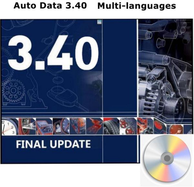 OBD22024 Hot Sale Auto.data 3.40 자동 수리 소프트웨어 다국어 배선 다이어그램 데이터 + 설치 비디오 가, 1개