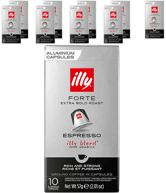 일리 포르테 엑스트라 볼드 로스트 에스프레소 리치 앤 스트롱 그라운드 커피 인 캡슐, 5.7g, 10개입, 10개