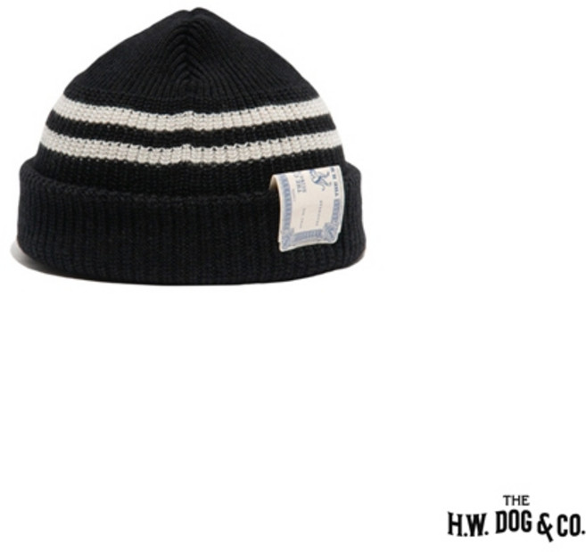 THE H.W. DOG & CO. 針織水兵帽, 黑色, 1個