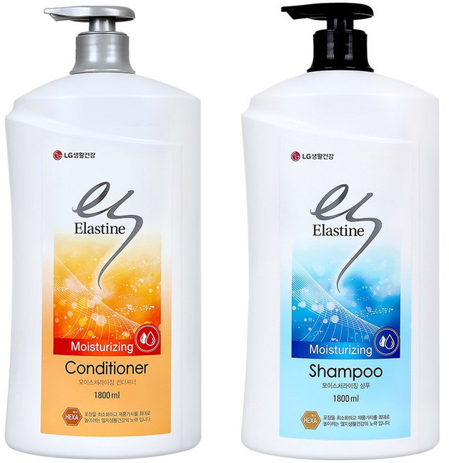 엘라스틴 모이스처 라이징 컨디셔너 1800ml + 샴푸 1800ml