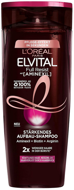 유럽 로레알파리 모발 손상 탈모 방지 약하고 푸석푸석한 모발용 비오틴 프로비타민 B5 아르기닌 함유 엘바이탈 풀 레지스트 파워 부스터 헤어 샴푸 컨디셔너 트리트먼트 헤어케어, 샴푸 300ml, 1개