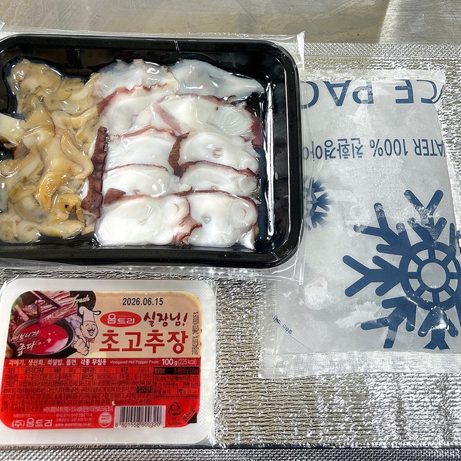 쫄깃하고 부드러운 손질 순살 자숙 골뱅이 문어 세트, 1개, 01_자숙/손질 후 300g내외