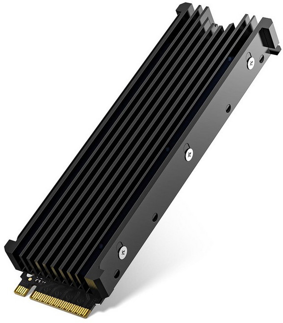 M.2 2280 NVMe SSD 방열판 삼성 990 프로 EVO 플러스 9100 970 980 860 EVO용 쿨러 열전도 실리콘 패드 검정색, Black