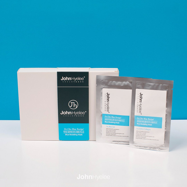 존하이리 블루 모델링 마스크 진정 보습 영양 4회분, 1개, 4개입