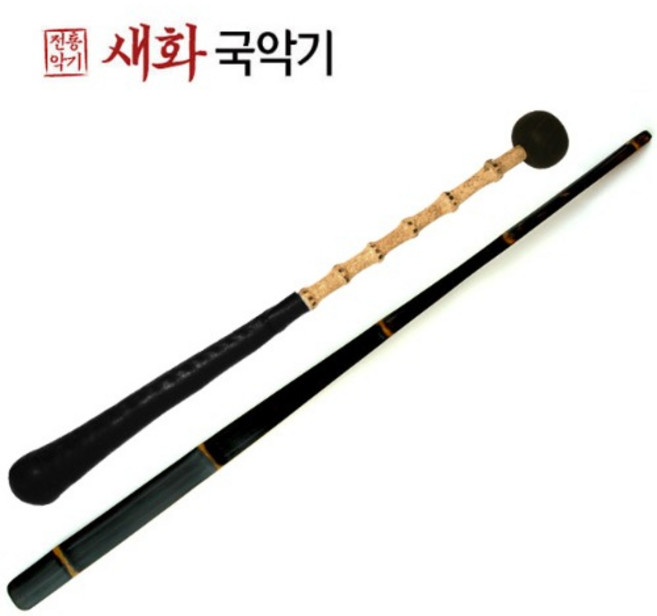 새화국악기 흑단 장구채 세트 (황죽흑단궁채+오죽사물열채) 전공자용, 1개