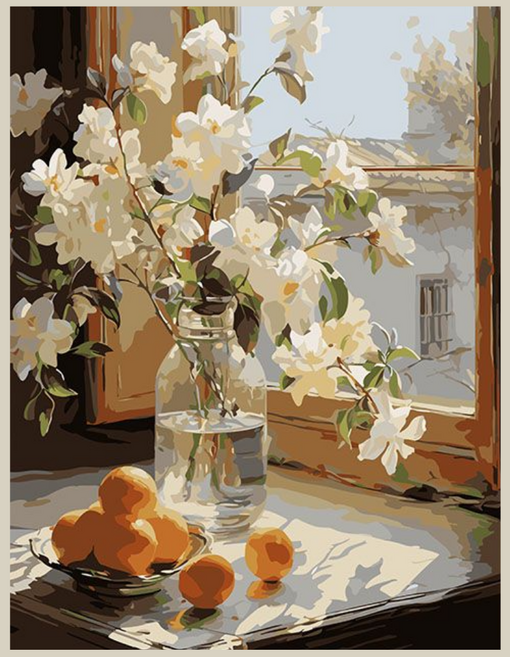 온메이드 DIY 명화그리기 그림그리기 세트 MD-220, 1개, 03 백화