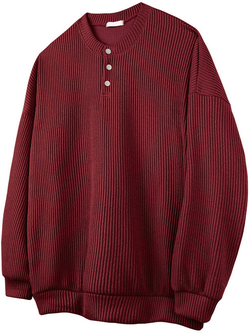 오버나인 남자 남성용 니트 남자니트 헨리넥 라운드형 니트