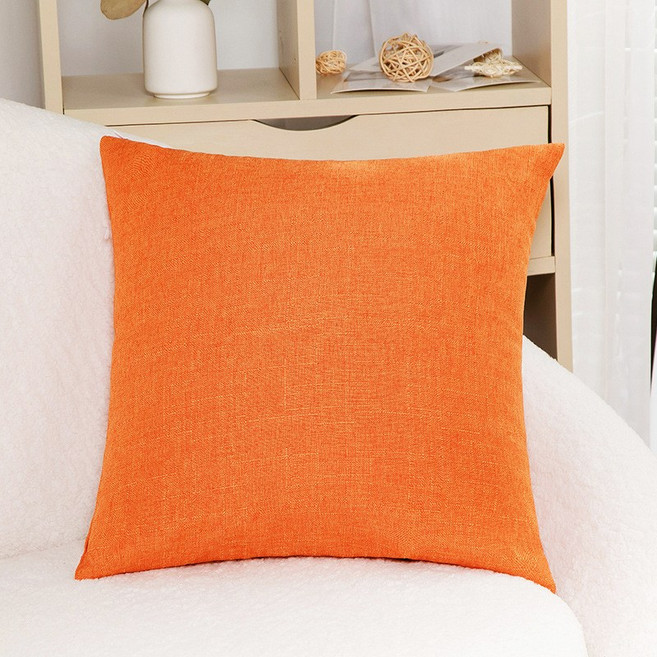 Maxinsk 심플 무지 쇼파 쿠션 솜포함3P 45*45cm, 오렌지, 3개