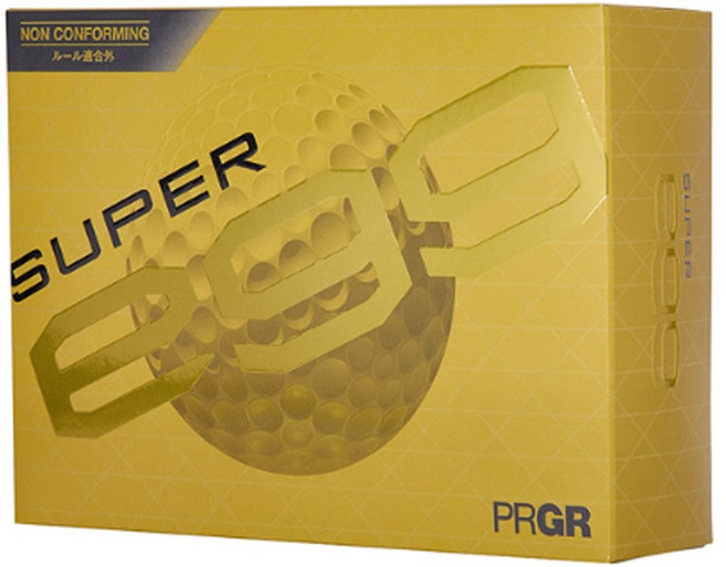 PRGR 고반발 골프공 SUPER EGG BALL 화이트 옐로우 슈퍼에그 2026, 1박스, 12개입