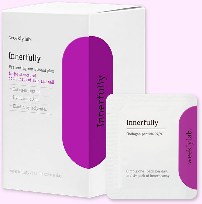 [공식몰] 위클리랩 이너플리 저분자 콜라겐 히알루론산 15p, 24.75g, 1개