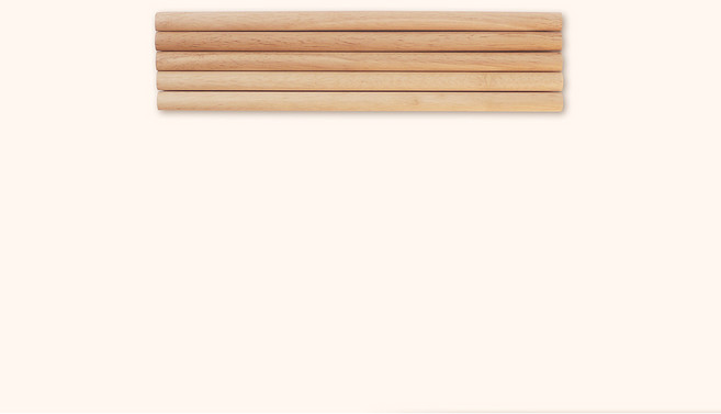 [홀로 ACC] WOOD 목봉 1SET (5ea), 베이지, 1개