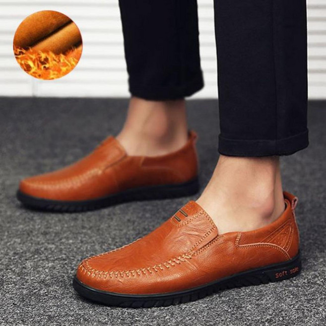 라오농 남자 겨울 털신 털단화 로퍼 구두 방한화 모카신nbw13 +lv99