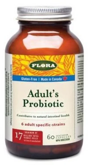 Flora Adult's Probiotic 170억 60 식물성 캡슐, 1개, 60정 - 쿠팡