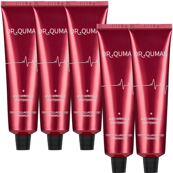 닥터큐먼 프리미엄 TYPE1 콜라겐 크림팩 레드, 5개, 1개입