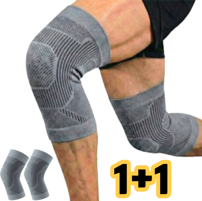 차머덕트 무릅 슬개골 고탄력 저자극 무릎보호대, 회색, 1세트